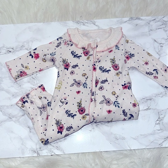 Mudpie Floral newborn One Piece up to 9 lbs size newborn - Picture 7 of 7